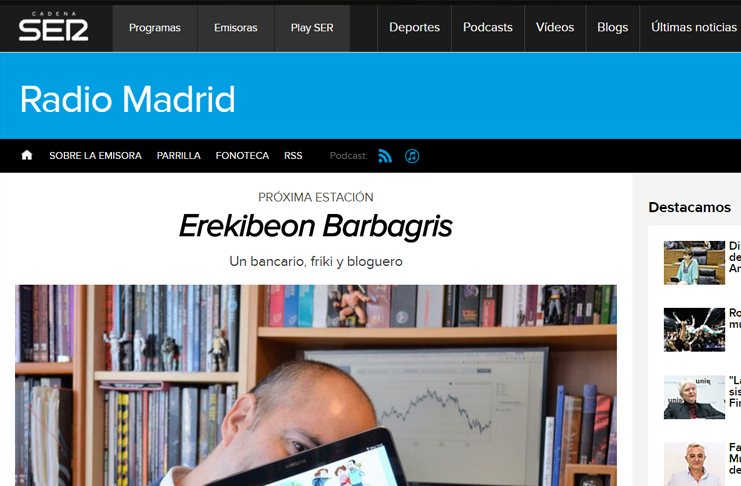 Minientrevista en la Cadena SER