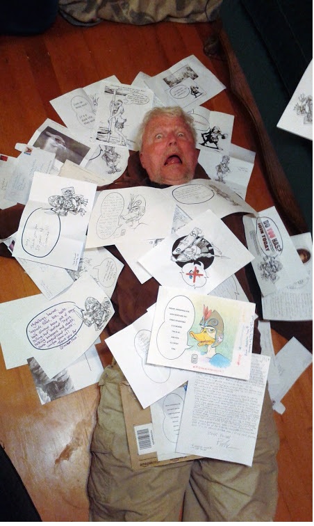 Stafford cubierto de dibujos de patos