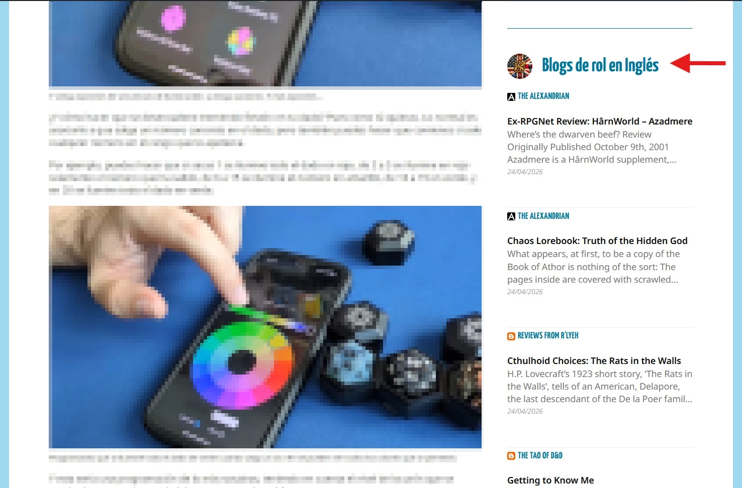 Al fin un blogroll como Crom manda