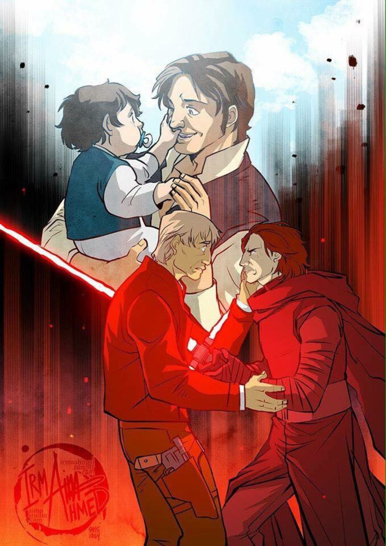 Han y Kylo Ren